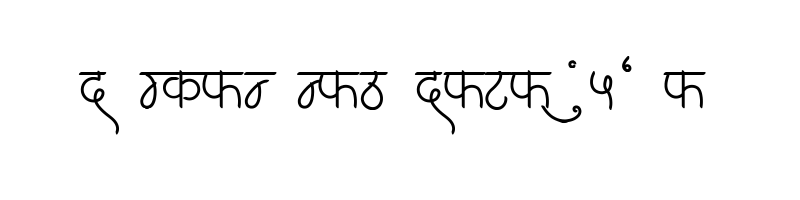 font preview of AMS Chandrakant Regular