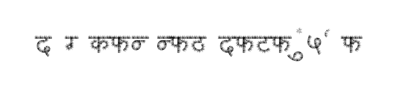 font preview of AMS Grass Regular