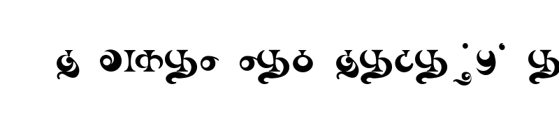 font preview of AMS Jambo Regular