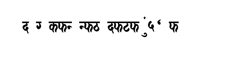 font preview of AMS Jiwan Regular