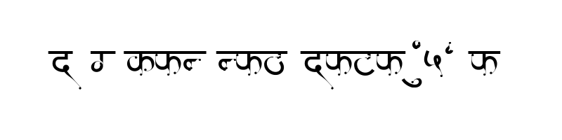 font preview of AMS Kangna Regular