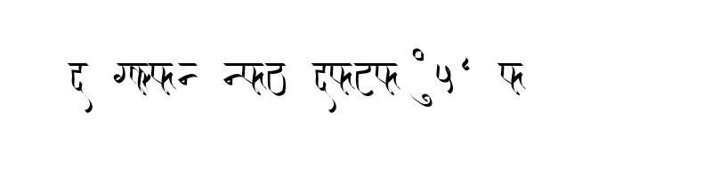 font preview of AMS Kirti Regular