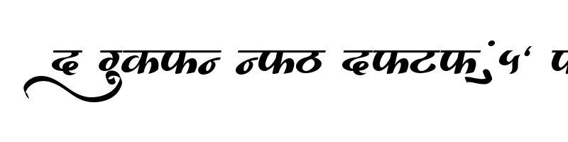 font preview of AMS Manoja Regular