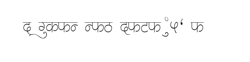 font preview of AMS Meghna Regular
