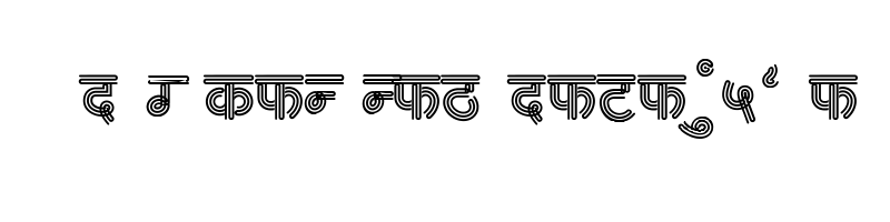 font preview of AMS Rekha 4 Regular