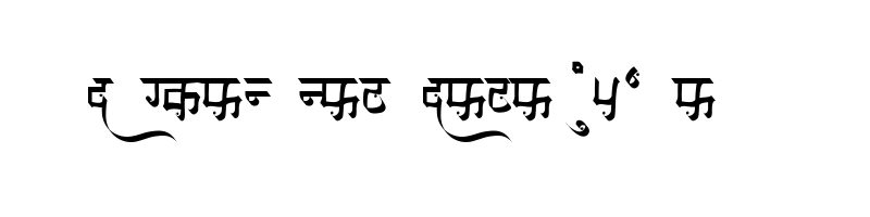 font preview of AMS Sindhu Regular