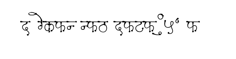 font preview of AMS Tikiya 1 Regular