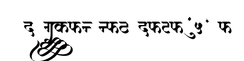 font preview of AMS Vasudeva Regular
