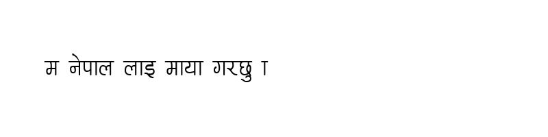 font preview of Ananda Lipi Cn Bt Regular