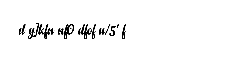 font preview of Anydore Regular