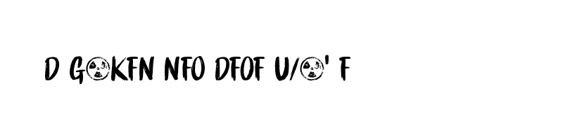 font preview of China Syndrome DEMO Regular