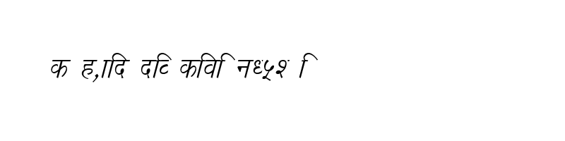 font preview of DevLys 020 Italic