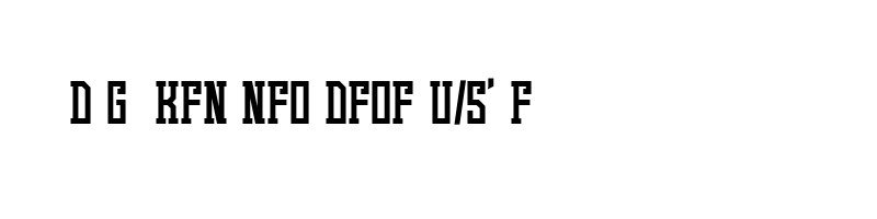 font preview of Game Continue 02 Regular