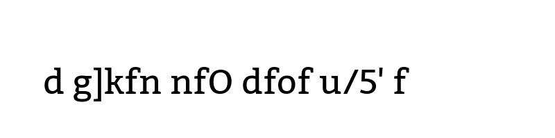font preview of Kadwa Regular
