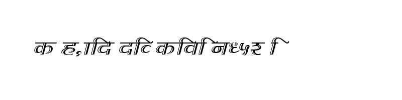 font preview of KALAKAR PALLAVI Normal