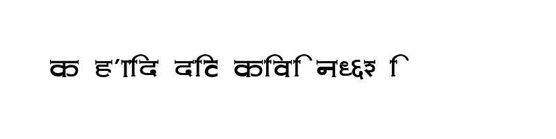 font preview of KALAKAR RADHA Normal