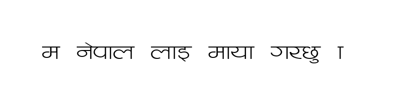 font preview of Khate