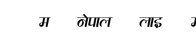 font preview of MtEverest Regular