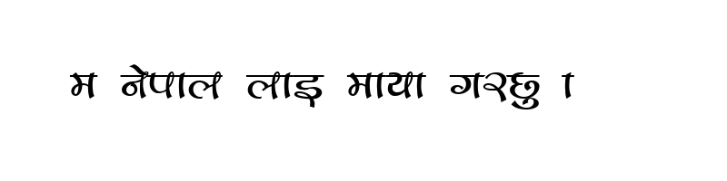 font preview of Parvati Regular