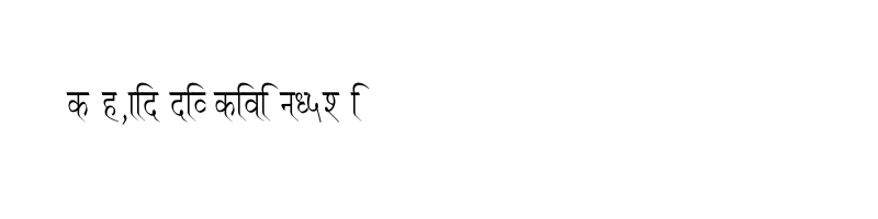 font preview of Ruchi Normal Condensed Regular
