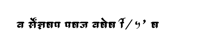 font preview of SHREE DEV 1248 Regular
